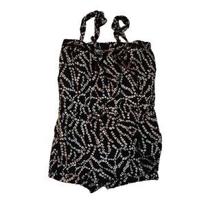 Baby Gap Girls Black & White Print Shorts Romper - Size 3 Years